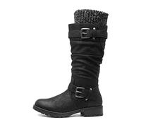Lotus Juniper Womens Knee High Slouch Boots 8 UK Black