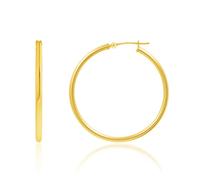 Lotus Karen Thin Hoop Earrings for Women - Large Hypoallergenic Oversize Big Gold Hoops for Christmas Birthday Party Graduate 50MM
