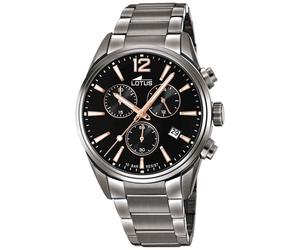 Lotus L18682/2 Men's Black Dial Chronograph Watch