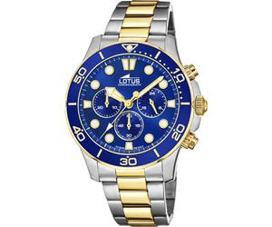 Lotus L18757/1 Men's Blue Dial Chronograph Two Tone Watch
