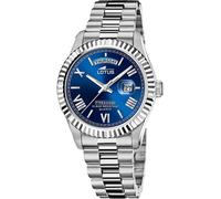 Lotus L18854/2 Men's Blue Dial Day Date Wristwatch