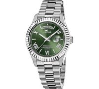 Lotus L18854/3 Men's Green Dial Day Date Wristwatch