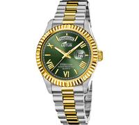 Lotus L18855/3 Men's Green Dial Day Date Two Tone Watch