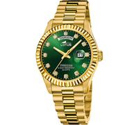 Lotus L18857/6 Men's Green Dial Day Date Wristwatch