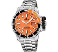 Lotus L18938/2 Men's Orange Dial Diver Wristwatch