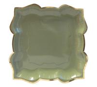 Lotus Large Party Plates (10Pk) - Sage (Green)