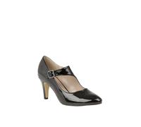 Lotus 'laurana' Patent Court Shoes In Black Black 8