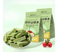 Lotus Leaf and Hawthorn Strips, Sour snd Sweet Hawthorn Flavored Snacks, Healthy Sugar Fruit, Chinese Preserved Fruits, Dim Sum, Dessert, Instant Leisure Snacks, Vegetarian Gift Pack (5bag)