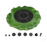 Lotus Leaf Style Solar Water Fountain for Garden Pool and Bird Bath Renewable Energy Powered Decoration