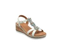 Lotus 'letica' Open-Toe Wedge Sandals In White White 4