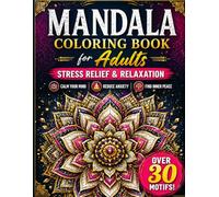 Lotus & Light Mandala Book: Coloring Book For Adults & Teens - Relaxation Stress Reduction & Mindfulness