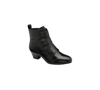 Lotus 'lorissa' Leather Zip-Up Ankle Boots In Black Black 3