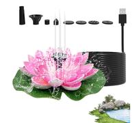 Lotus Lotus Leaf Outdoor Fountain | Lotus Leaf Outdoor Fountain | Solar Powered Fountain Bird Bath | Solar Water Fountain | Garden Decor Solar Bird Fountain | For Garden, Ponds, Fish Tank Decoration