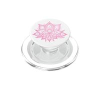 Lotus Mandala Cute Pink Trendy Flower PopSockets PopGrip for MagSafe