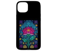 Lotus Mandala Flower Sacred Geometry Botanical Bloom Case for iPhone 15 Plus