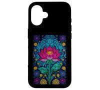 Lotus Mandala Flower Sacred Geometry Botanical Bloom Case for iPhone 16