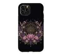 Lotus Mandala Hummingbird Floral Botanical Meditation Case for iPhone 11 Pro