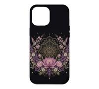 Lotus Mandala Hummingbird Floral Botanical Meditation Case for iPhone 12 Pro Max