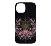 Lotus Mandala Hummingbird Floral Botanical Meditation Case for iPhone 14