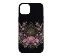Lotus Mandala Hummingbird Floral Botanical Meditation Case for iPhone 14 Plus