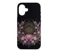 Lotus Mandala Hummingbird Floral Botanical Meditation Case for iPhone 16