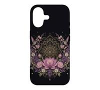 Lotus Mandala Hummingbird Floral Botanical Meditation Case for iPhone 17