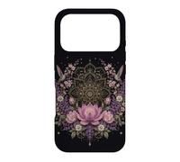 Lotus Mandala Hummingbird Floral Botanical Meditation Case for iPhone 17 Pro