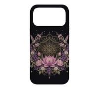 Lotus Mandala Hummingbird Floral Botanical Meditation Case for iPhone 17 Pro Max