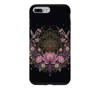 Lotus Mandala Hummingbird Floral Botanical Meditation Case for iPhone 7 Plus/8 Plus