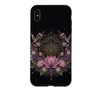 Lotus Mandala Hummingbird Floral Botanical Meditation Case for iPhone XS Max