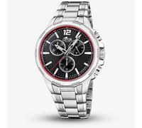 Lotus Mens Black And Red Chronograph Watch L18991/4 In Silver Silver
