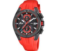 Lotus Mens Chronograph Steel Watch with Rubber Strap 18943/5