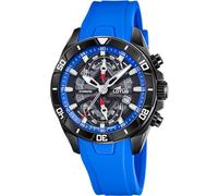 Lotus Mens Chronograph Steel Watch with Rubber Strap 18945/2