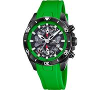 Lotus Mens Chronograph Steel Watch with Rubber Strap 18945/4