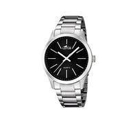 Lotus Men's Quartz Watch with Black Dial Analogue Display and Silver Stainless Steel Bracelet 15959/3