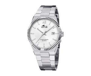 Lotus Men's Grey Silver 316l Stainless Steel Watch Bracelet
