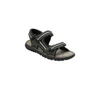 Lotus Mens Gus Grey Leather Sandals Blue