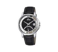 Lotus Men's Quartz Watch with Black Dial Analogue Display and Black Leather Strap 18325/2