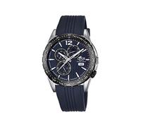 Lotus Men's Quartz Watch with Blue Dial Analogue Display and Blue Rubber Strap 18310/3