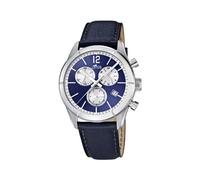 Lotus Men's Quartz Watch with Blue Dial Chronograph Display and Blue Leather Strap 15850/7