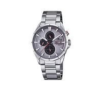 Lotus Men's Quartz Watch with Grey Dial Analogue Display and Silver Stainless Steel Bracelet 18319/3