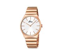 Lotus Men's Quartz Watch with Silver Dial Analogue Display and Rose Gold Stainless Steel Rose Gold Plated Bracelet 18278/1