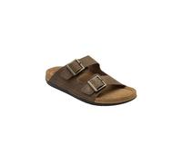 Lotus Men's 'St Ives' Leather Mule Sandals in Natural | Size: 11 Lotus Natural 11