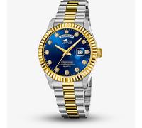 Lotus Mens Two Tone Stainless Steel Blue Dial Watch L18855/5