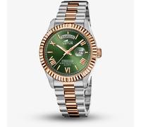 Lotus Mens Two Tone Stainless Steel Green Dial Watch L18856/3