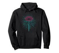 Lotus Mindful Technology Integration Digital Awakening Pullover Hoodie