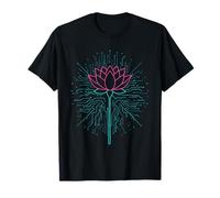 Lotus Mindful Technology Integration Digital Awakening T-Shirt