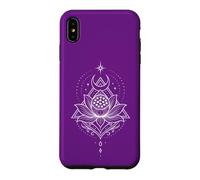 Lotus Moon Sacred Geometry Yoga Meditation Art Case for iPhone XS Max