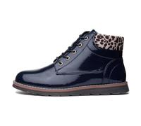 Lotus Naomi Womens Ankle Boots 4 UK Navy/Leopard