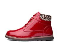 Lotus Naomi Womens Ankle Boots 7 UK Red/Leopard